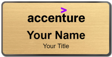 Custom name badges for Accenture
