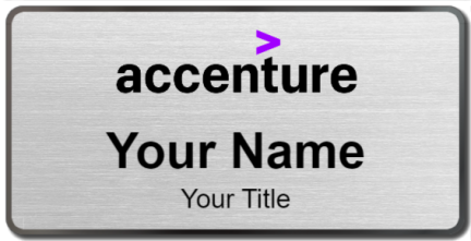 Custom name badges for Accenture