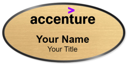 Custom name badges for Accenture