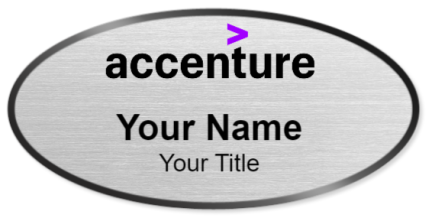 Custom name badges for Accenture