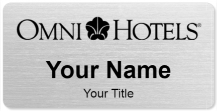 Custom name badges for Omni Hotel