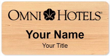 Custom name badges for Omni Hotel