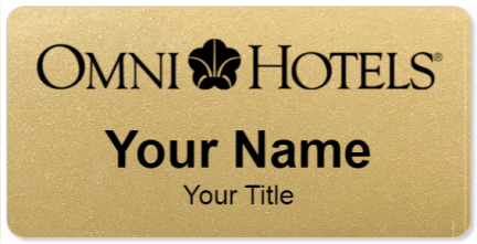 Custom name badges for Omni Hotel