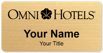 Custom name badges for Omni Hotel