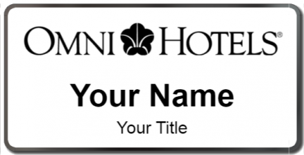 Custom name badges for Omni Hotel