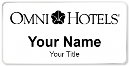 Custom name badges for Omni Hotel
