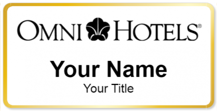Custom name badges for Omni Hotel