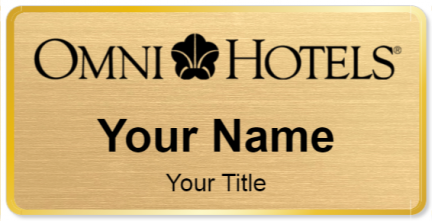 Custom name badges for Omni Hotel