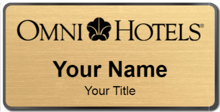 Custom name badges for Omni Hotel