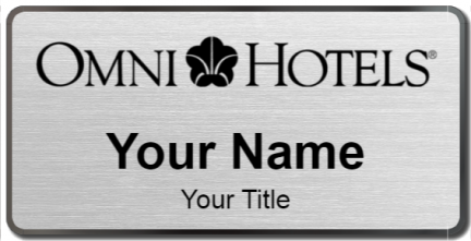 Custom name badges for Omni Hotel