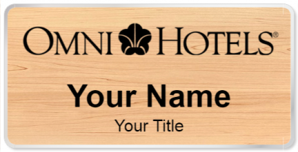 Custom name badges for Omni Hotel