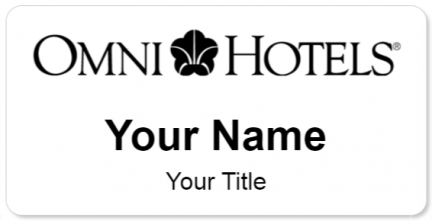 Custom name badges for Omni Hotel