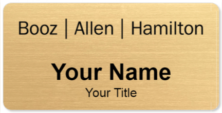 Custom name badges for Booz Allen Hamilton