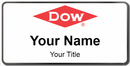 Custom name badges for Dow Chemical