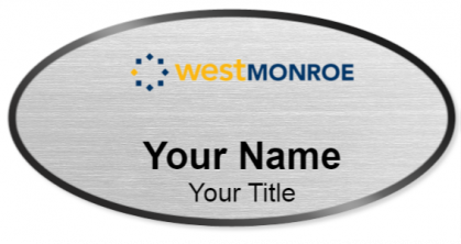 Custom name badges for West Monroe Partners