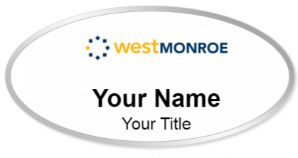 Custom name badges for West Monroe Partners