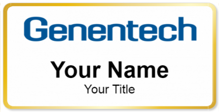 Custom name badges for Genetech Inc