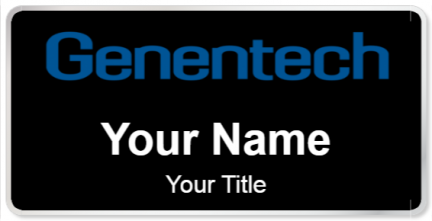 Custom name badges for Genetech Inc