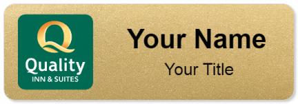Custom name badges for Quality Inn