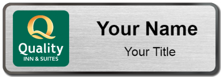 Custom name badges for Quality Inn