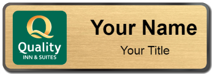 Custom name badges for Quality Inn