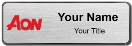 Custom name badges for Aon