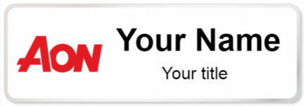 Custom name badges for Aon
