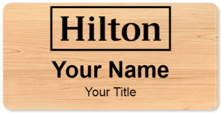 Custom name badges for Hilton Worldwide
