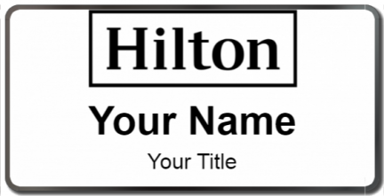 Custom name badges for Hilton Worldwide