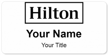 Custom name badges for Hilton Worldwide