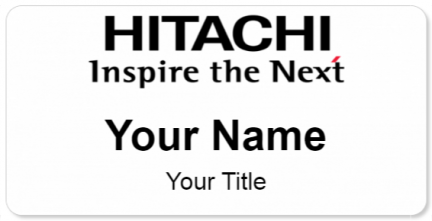 Custom name badges for Hitachi Vantara