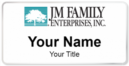 Custom name badges for JM Family Enterprises