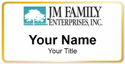 Custom name badges for JM Family Enterprises