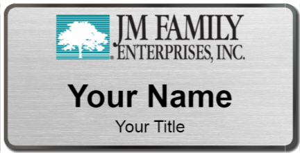 Custom name badges for JM Family Enterprises