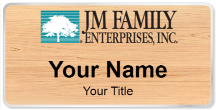 Custom name badges for JM Family Enterprises
