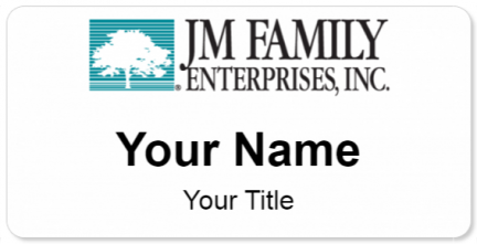 Custom name badges for JM Family Enterprises