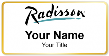 Custom name badges for Radisson