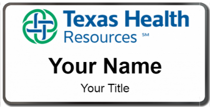 Custom name badges for Texas Health Resources