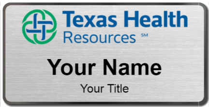 Custom name badges for Texas Health Resources