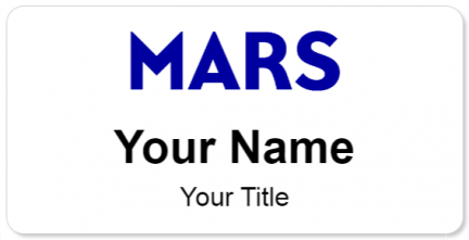 Custom name badges for Mars Inc
