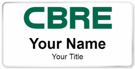 Custom name badges for CBRE Group Inc