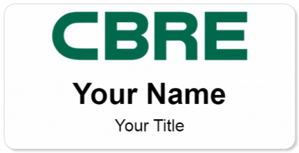 Custom name badges for CBRE Group Inc