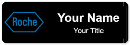 Custom name badges for Roche Diagnostics