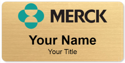 Custom name badges for Merck & Co