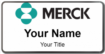 Custom name badges for Merck & Co