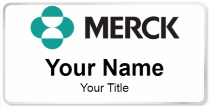 Custom name badges for Merck & Co