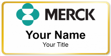 Custom name badges for Merck & Co