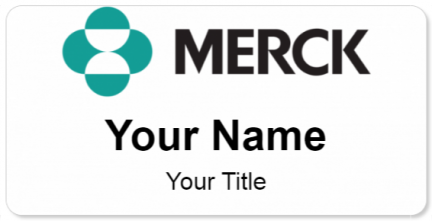 Custom name badges for Merck & Co