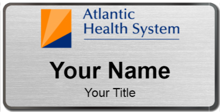 Custom name badges for Atlantic Health System