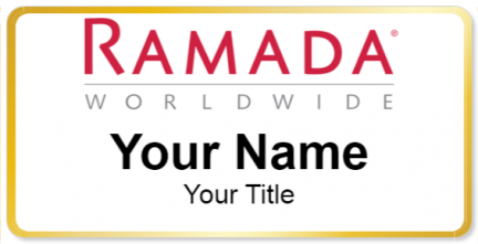 Custom name badges for Ramada Worldwide
